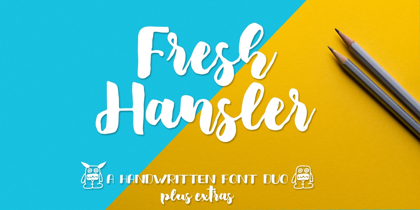 Beispiel einer Fresh Hansler Hansler Duo-Schriftart